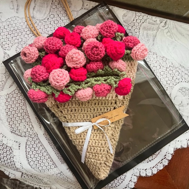 Crochet flower bouquet