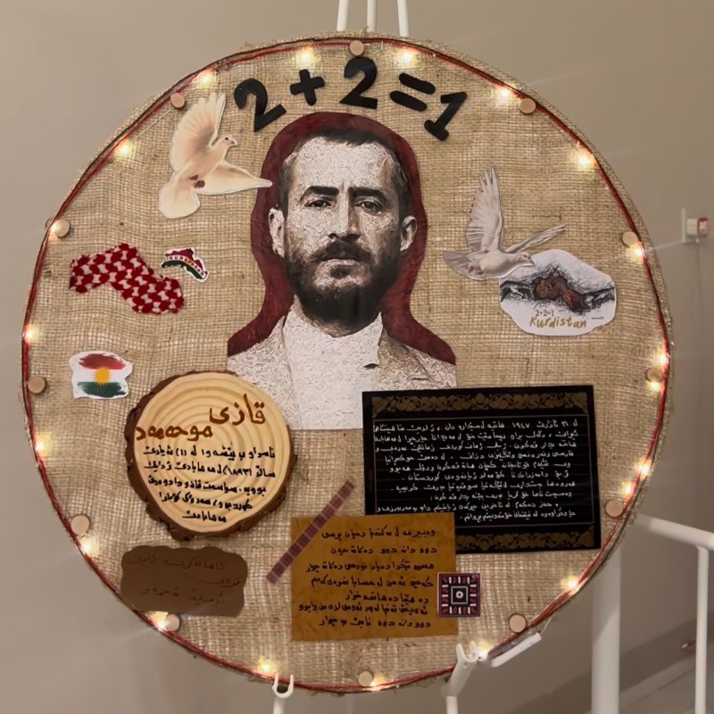 Qazi Muhammad Commemorative Art Print