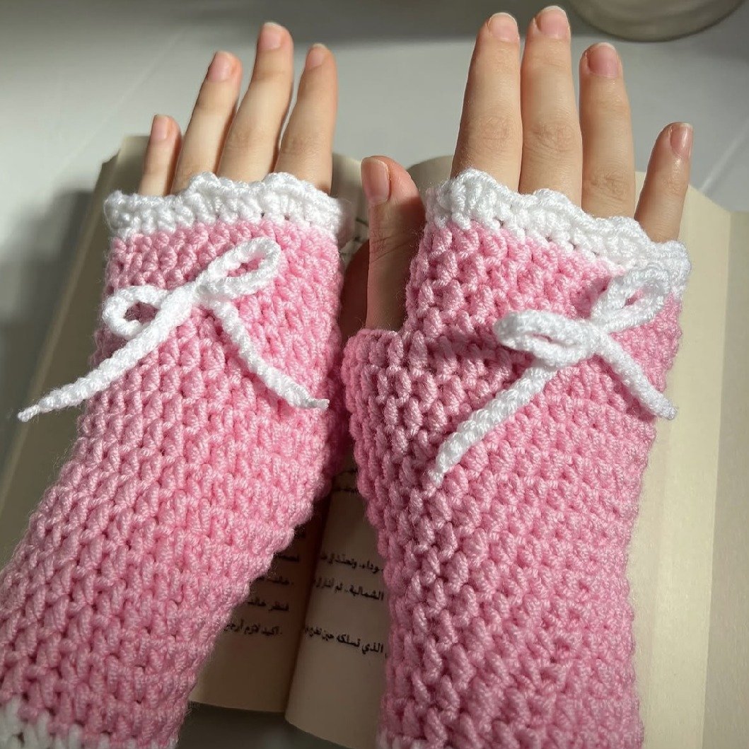 Classic Crocheted Fingerless Gloves